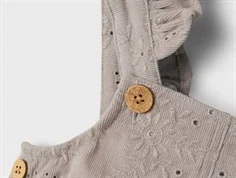 Lil Atelier overall bukser etherea med blomsterbroderi